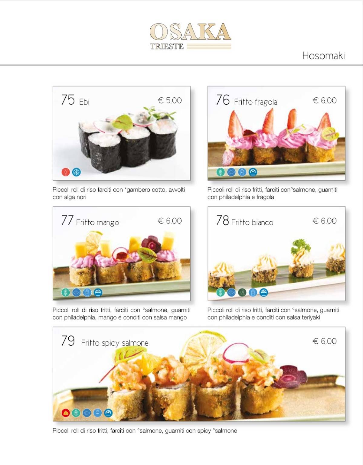 Menu di OSAKA 