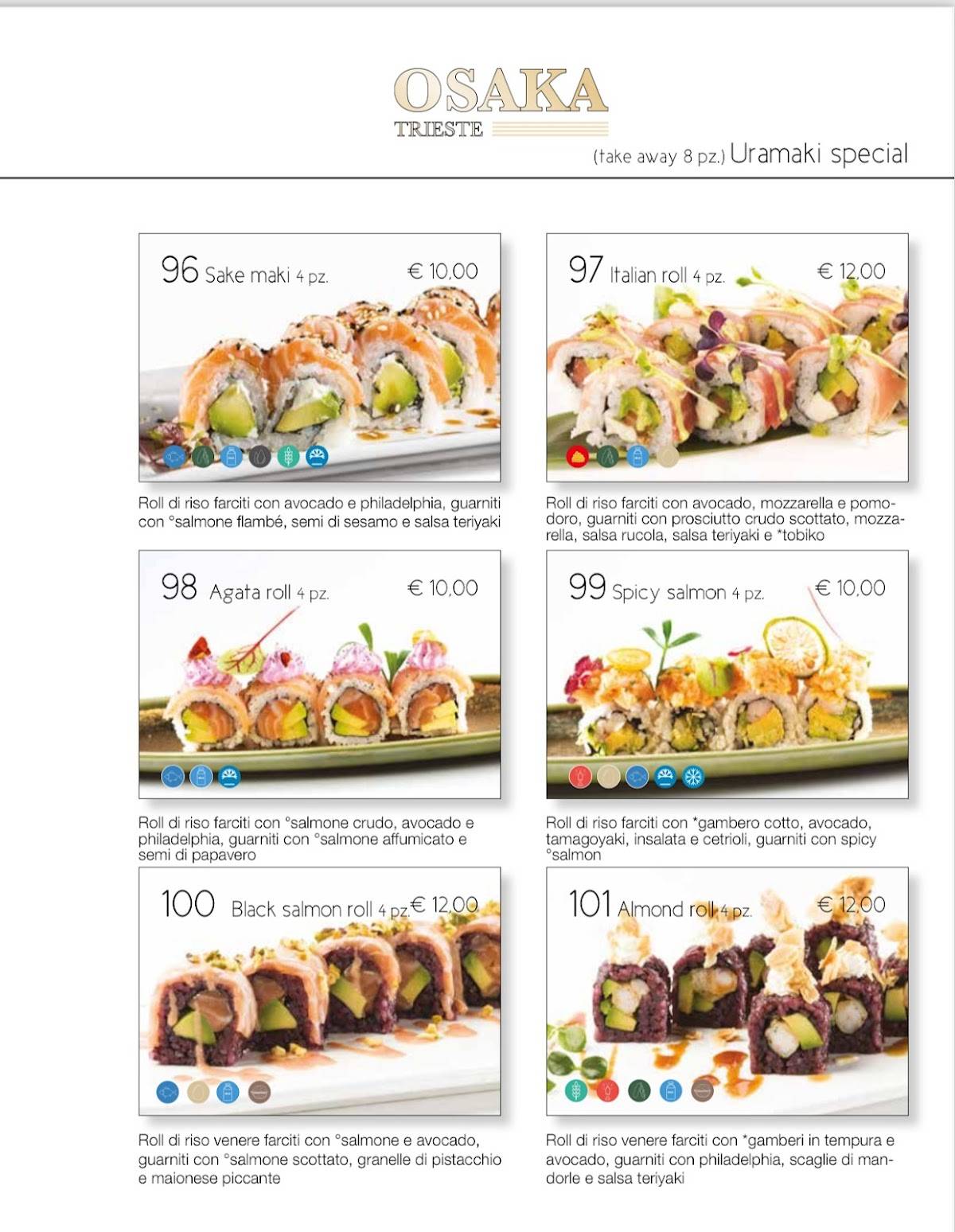 Menu di OSAKA 