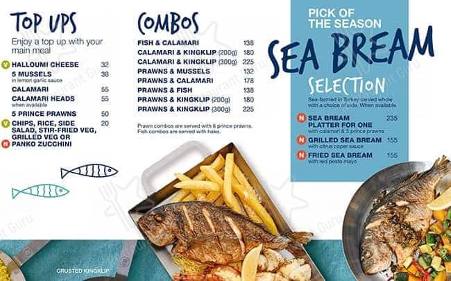 Menu de Ocean Basket Mall of the South