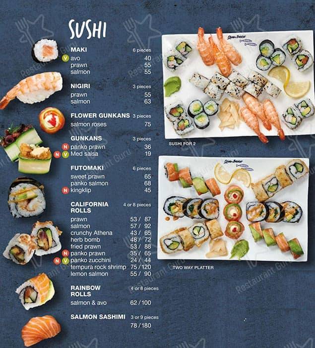 Menu de Ocean Basket Mall of the South