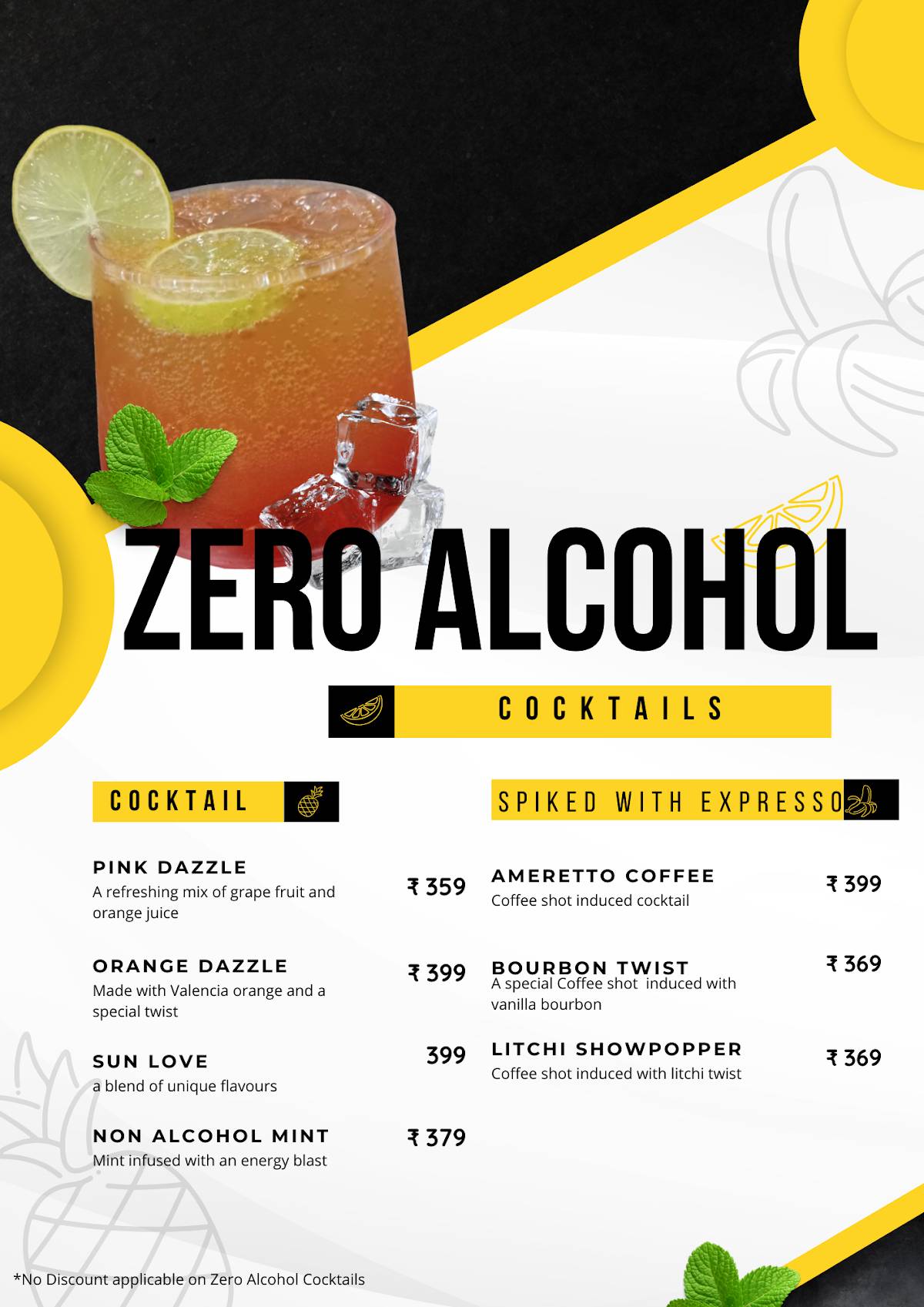 Ocean View Restaurant, Cafe and Party Hall- A Venture of J.P. Hospitality and Services menu