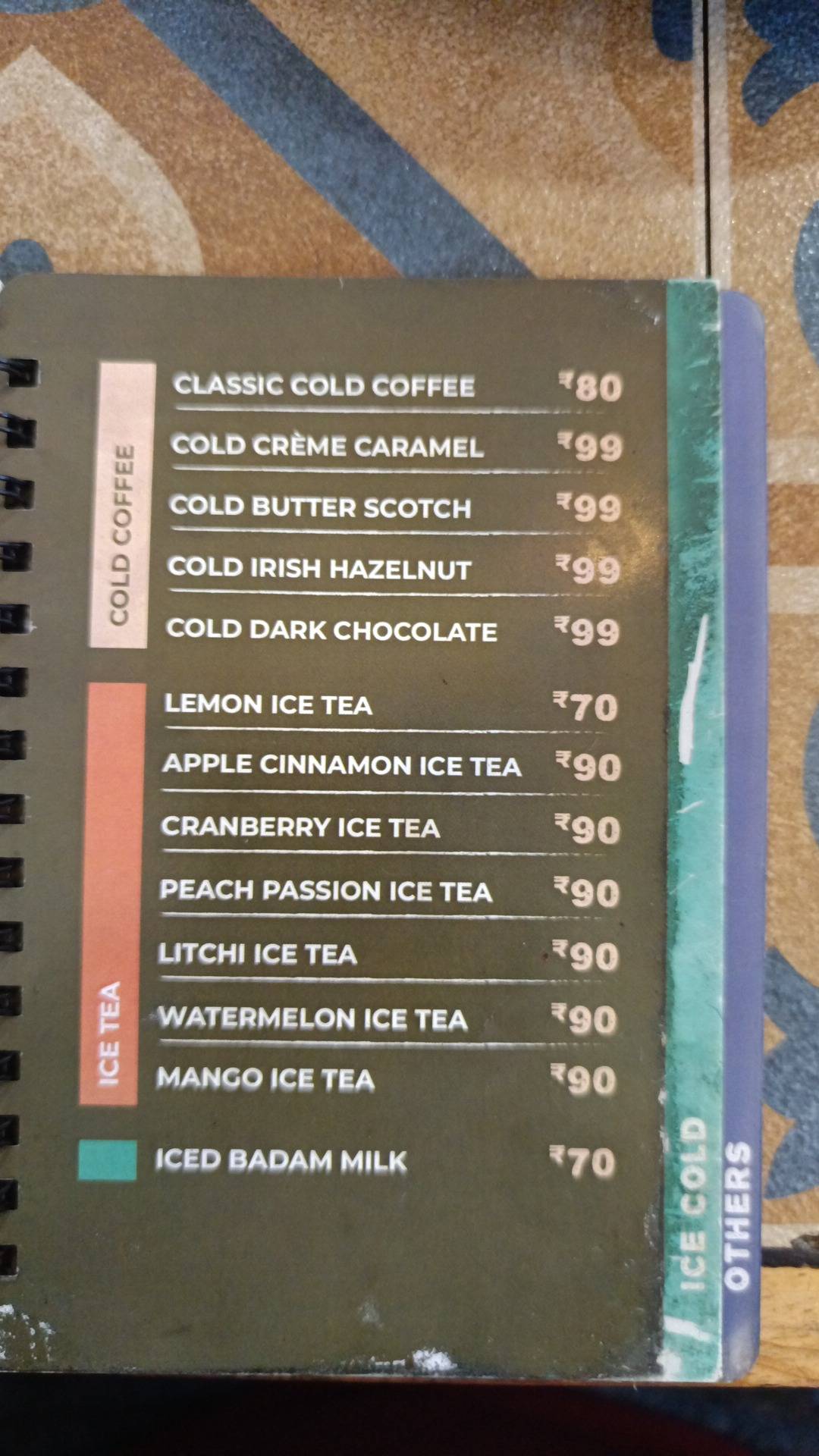 Ochaya menu