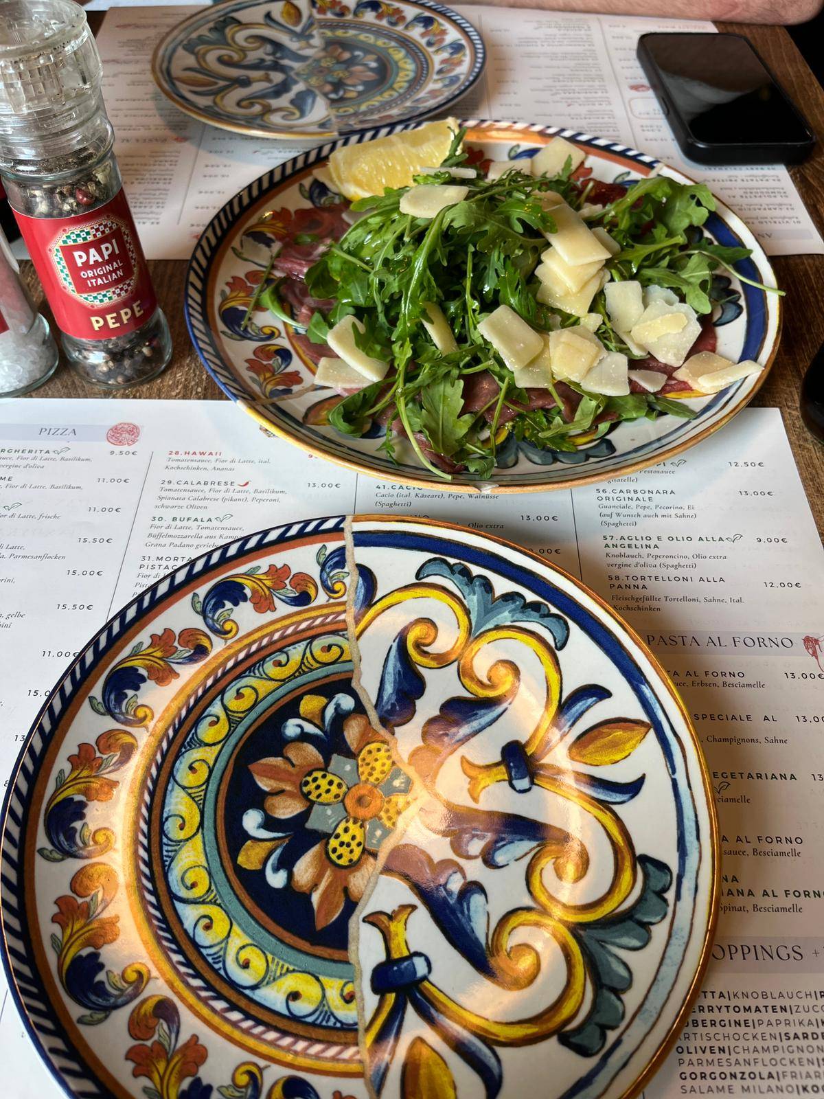 Speisekarte von PAPI-Original Italian pizza, Offenbach am Main