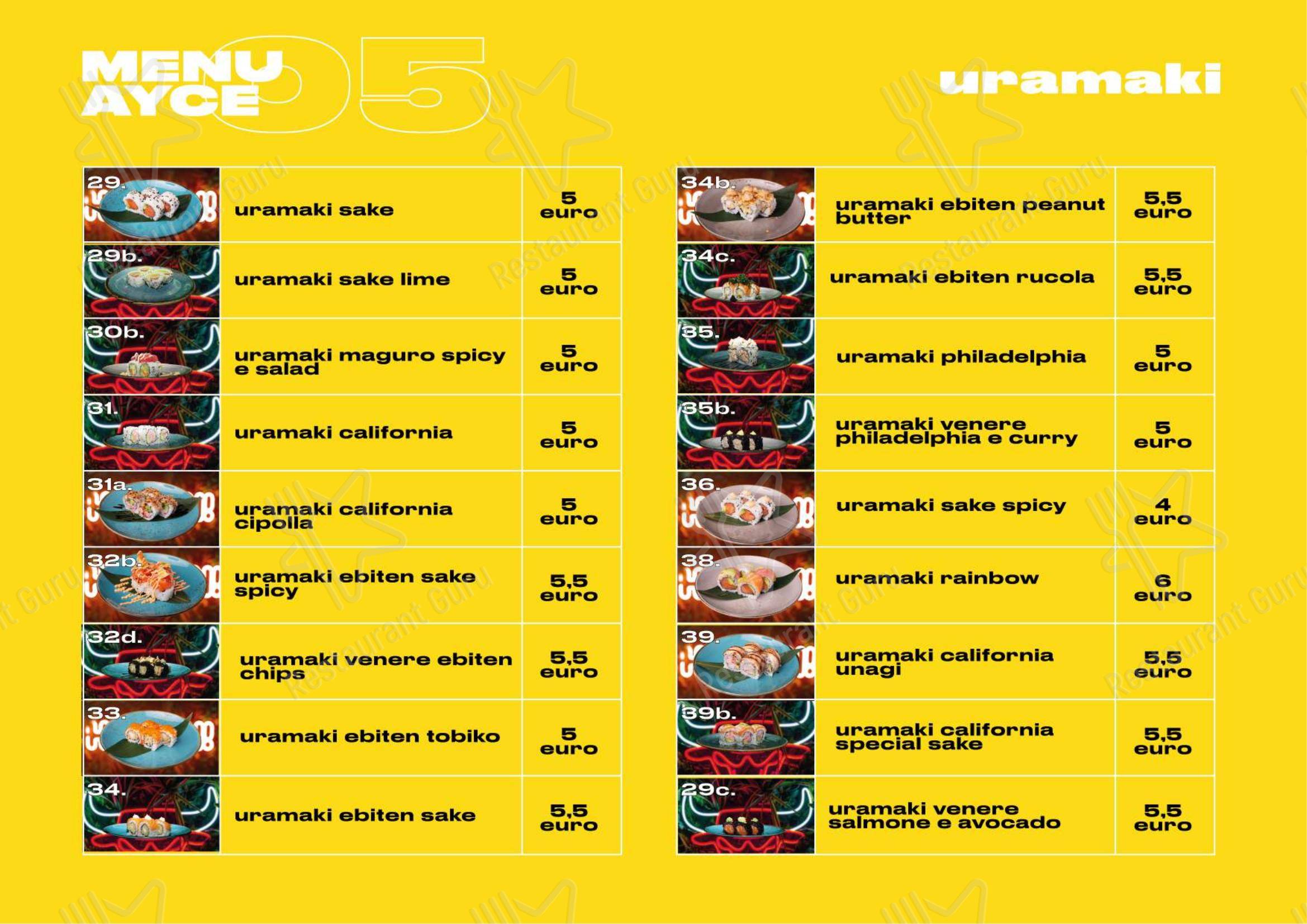 Menu pour Oishi Sushi Restaurant dans Rome