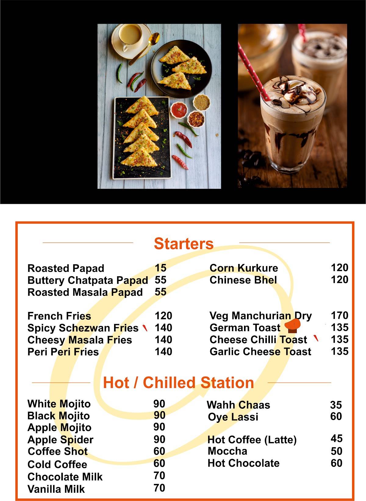 One Way Foods menu