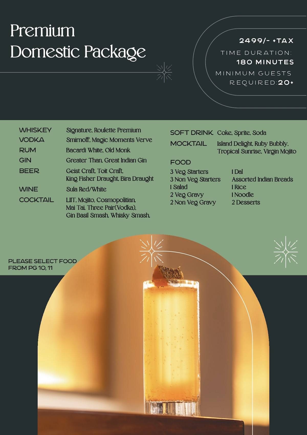 Orah Brew Garden menu