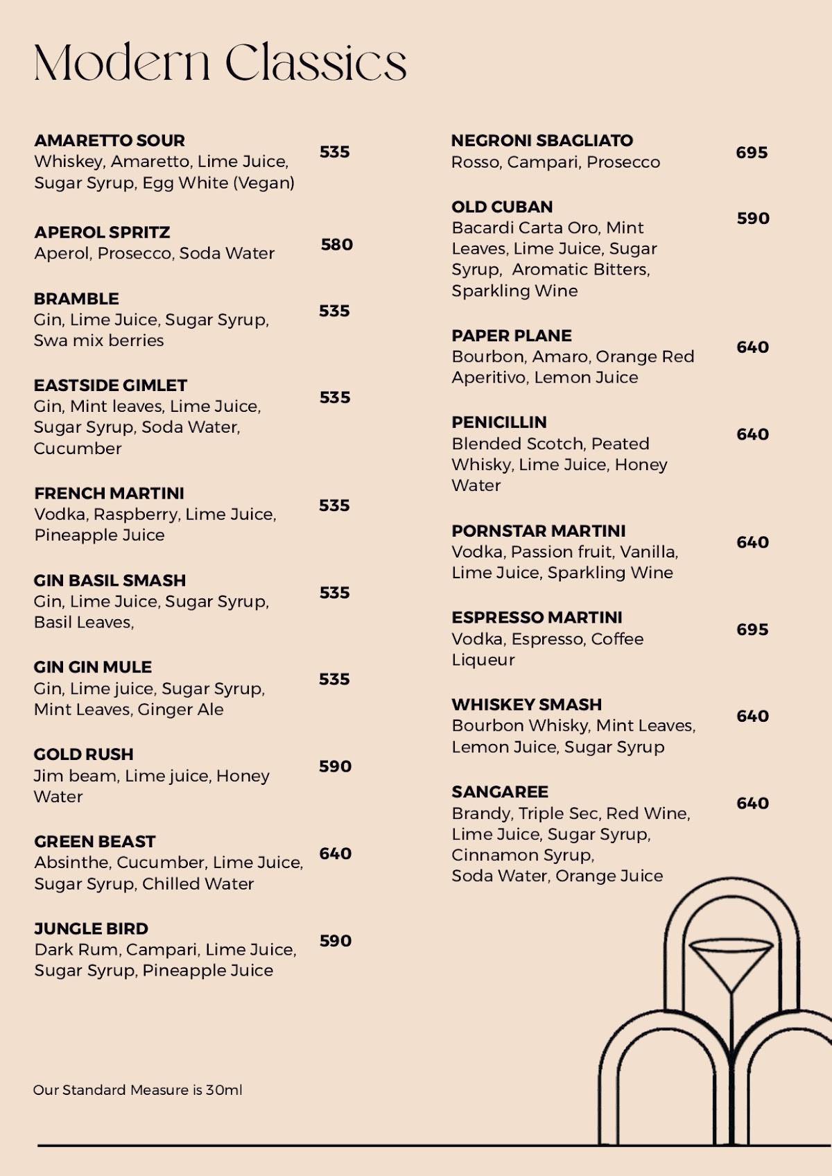 Orah Brew Garden menu