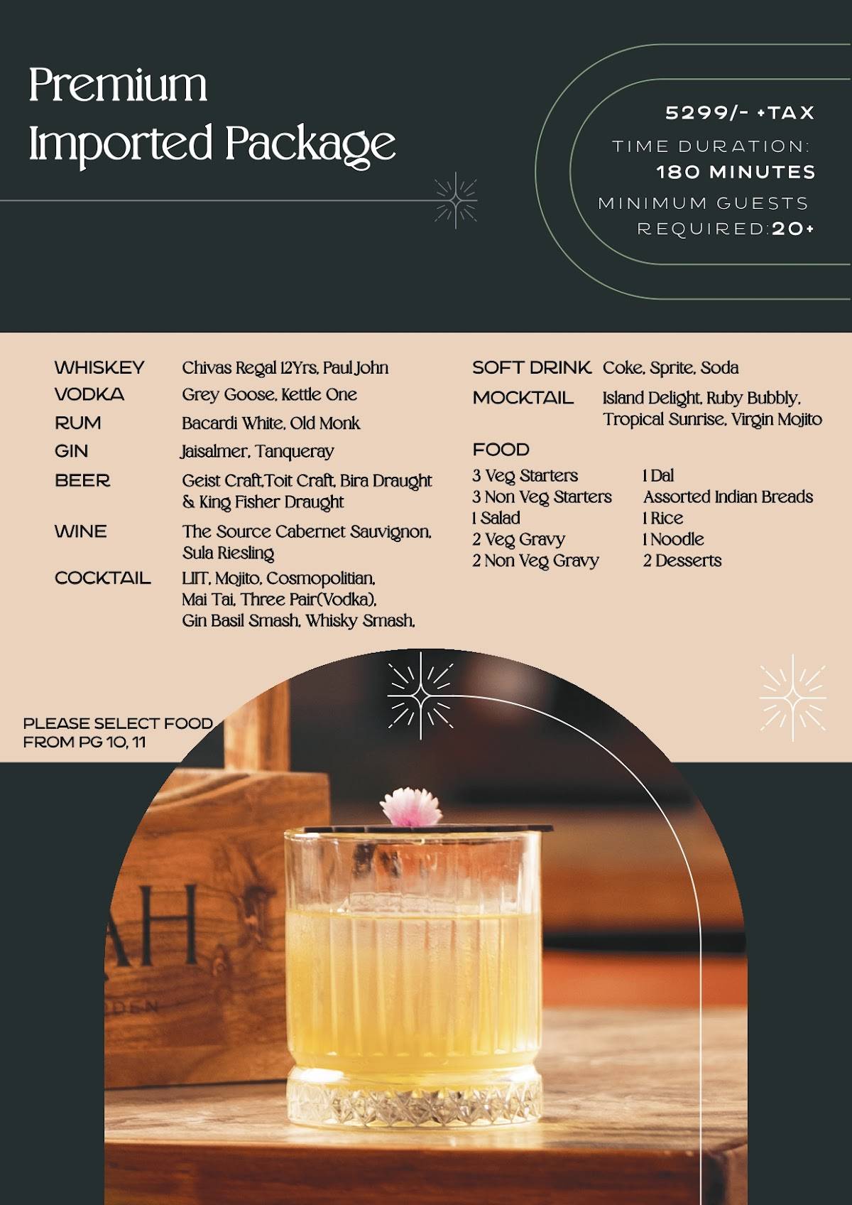 Orah Brew Garden menu