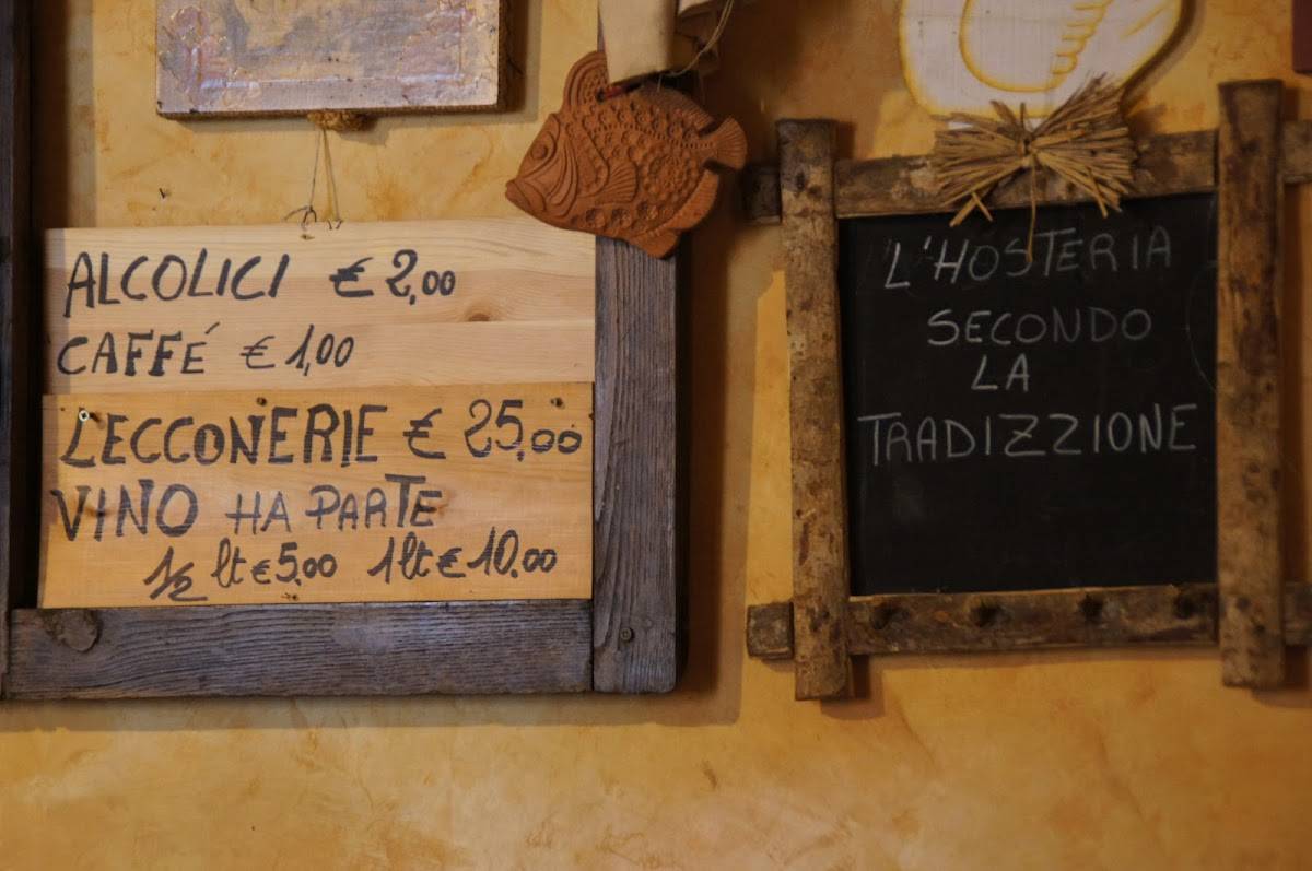 Menu di Osteria del Matto 