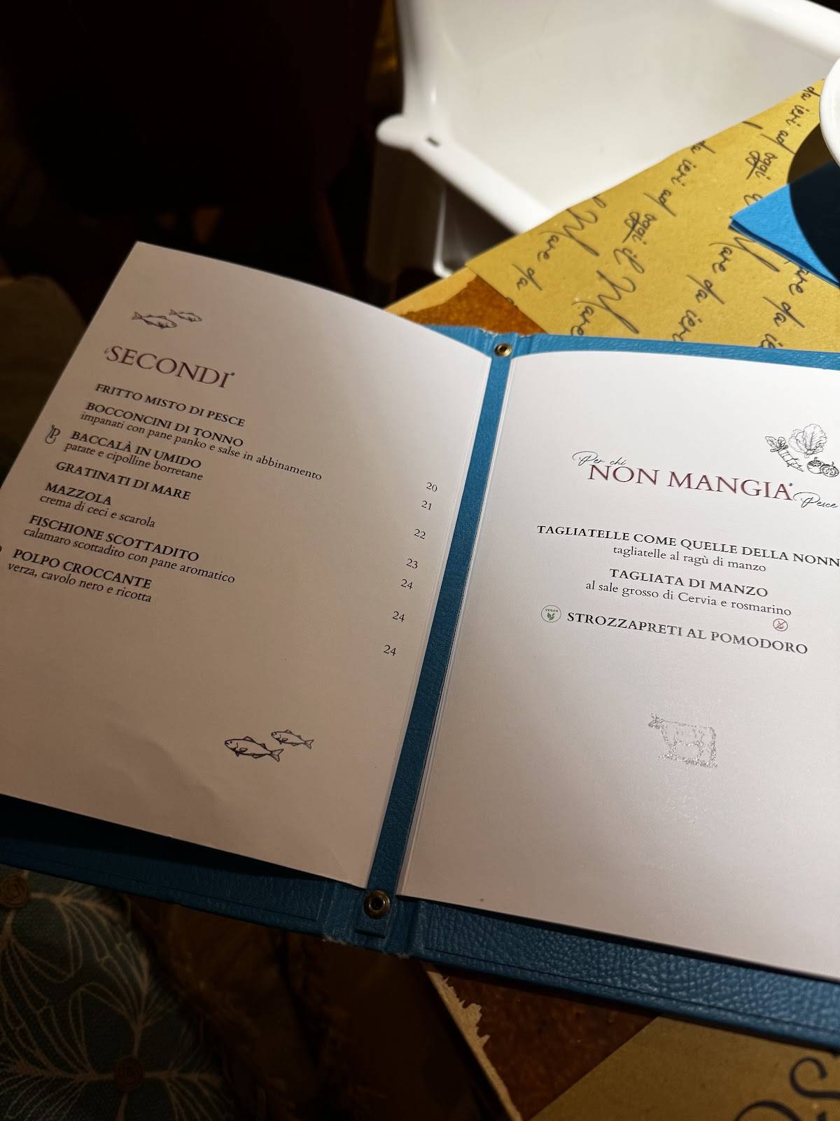 Menu di Osteria Delle Poveracce 