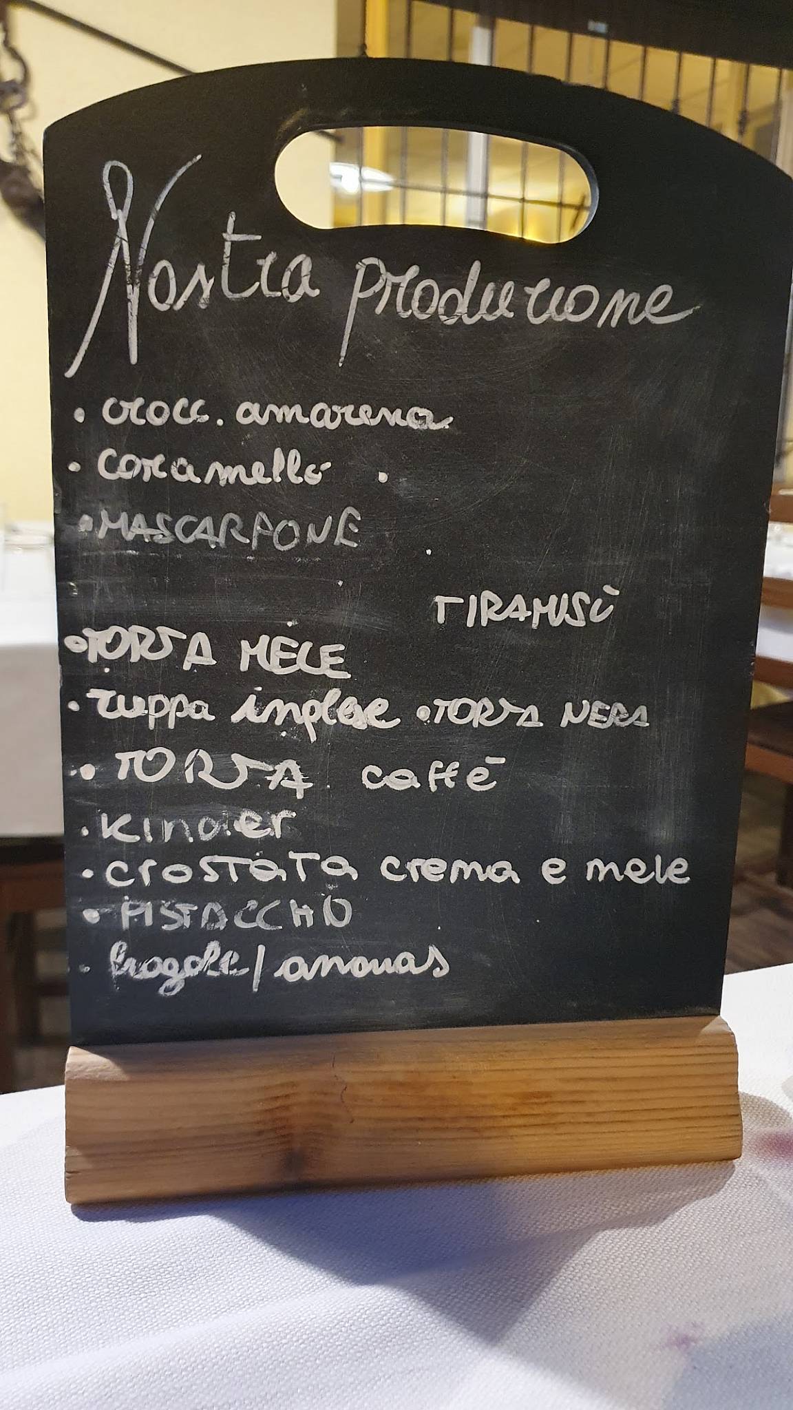 Menu di Osteria Gost E Lambrosc 