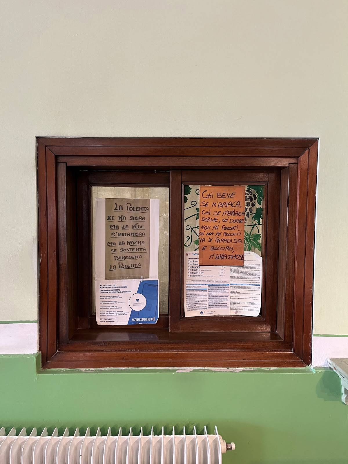 Menu di Osteria Pavan 