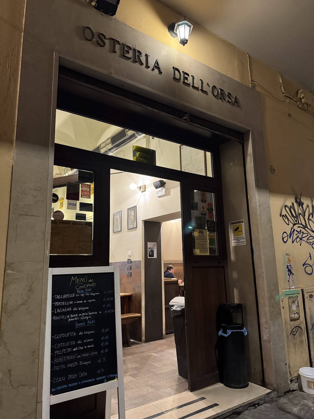 Menu di Osteria dell'Orsa 