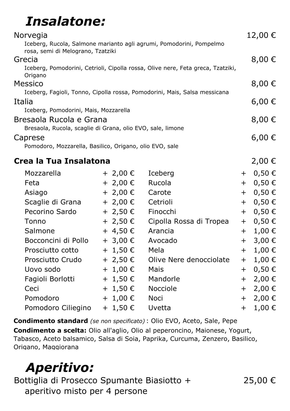 Menu di Otium 