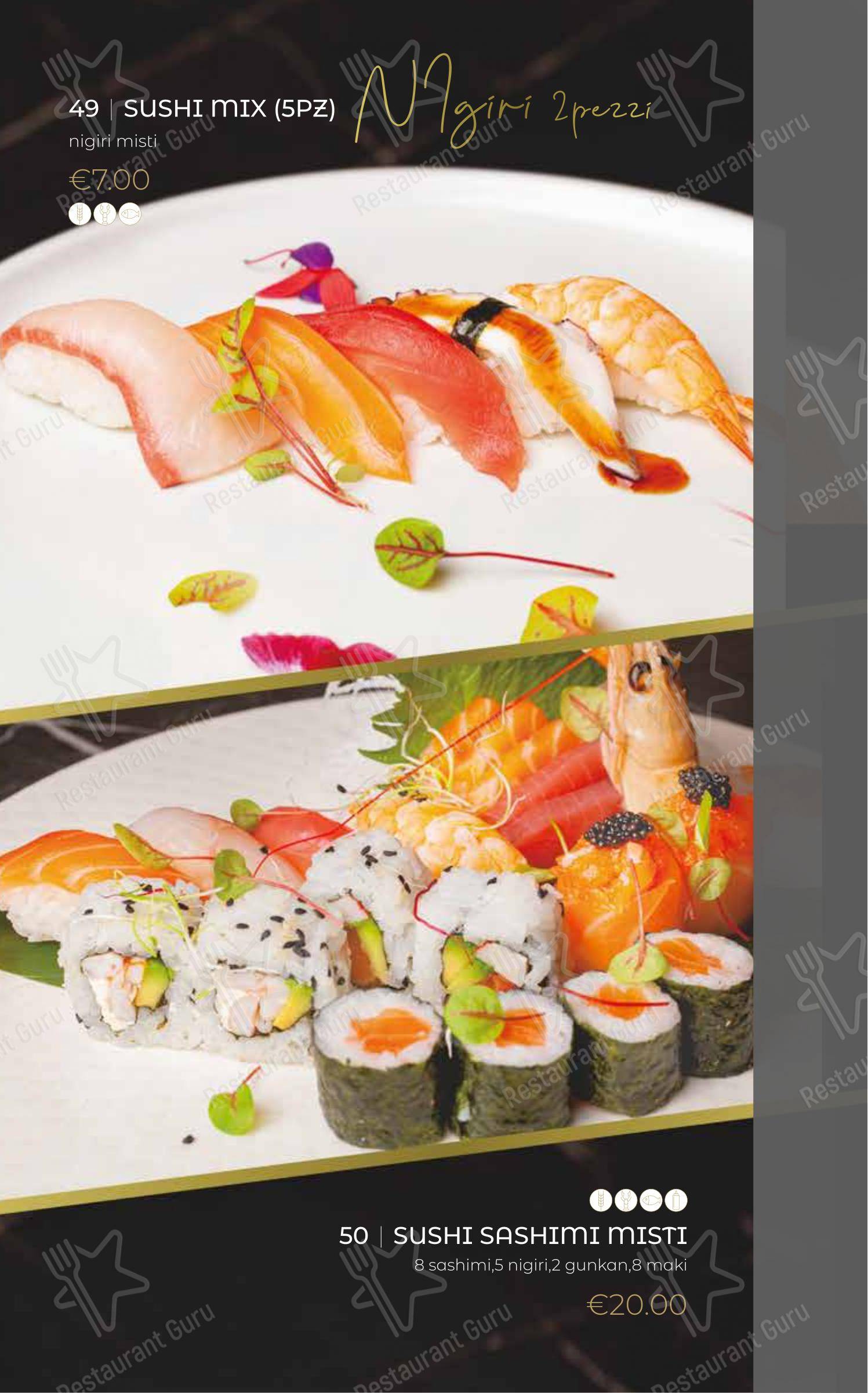 Oya Sushi Rovigo in Rovigo - Menu bar