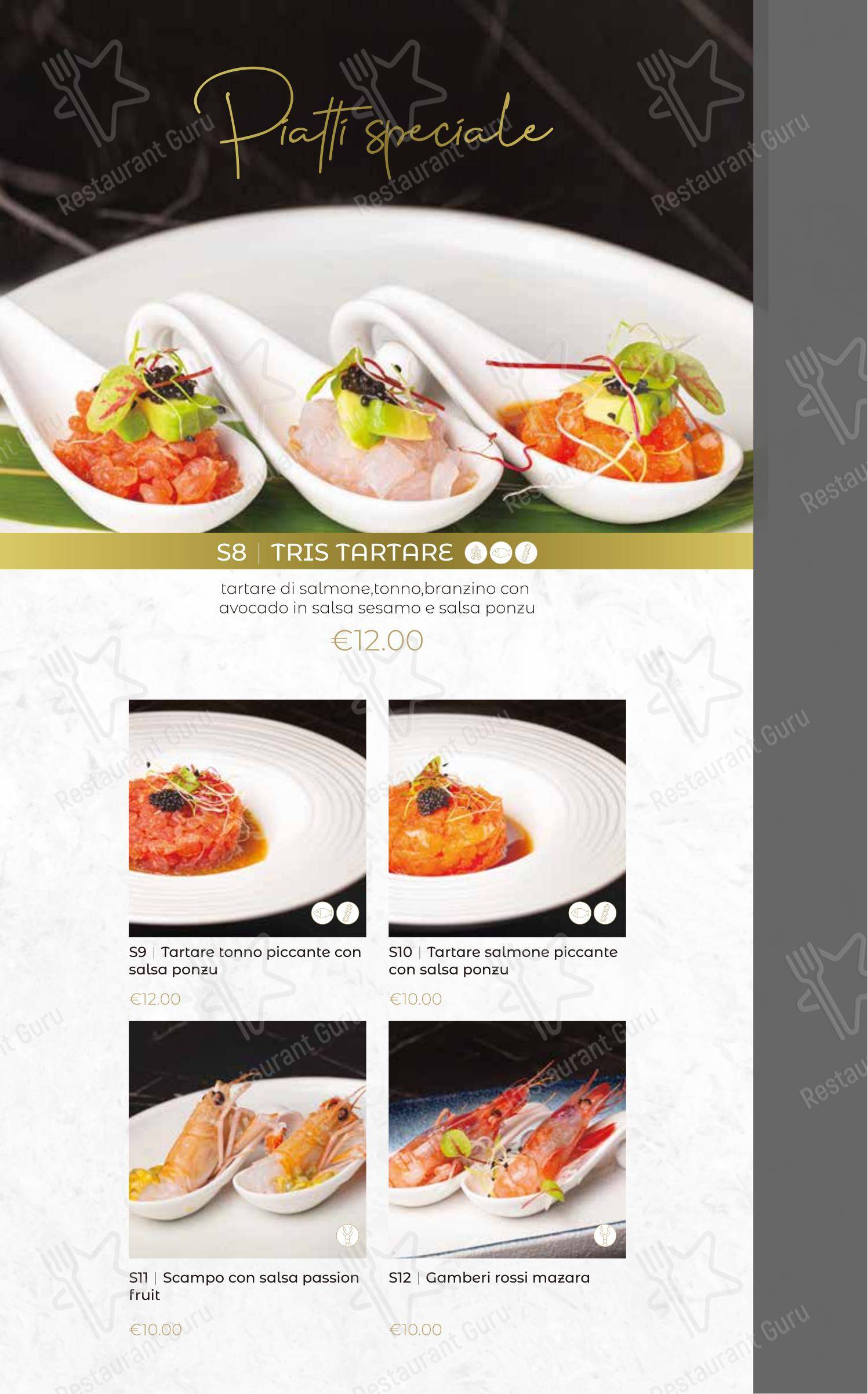 Oya Sushi Rovigo in Rovigo - Menu bar