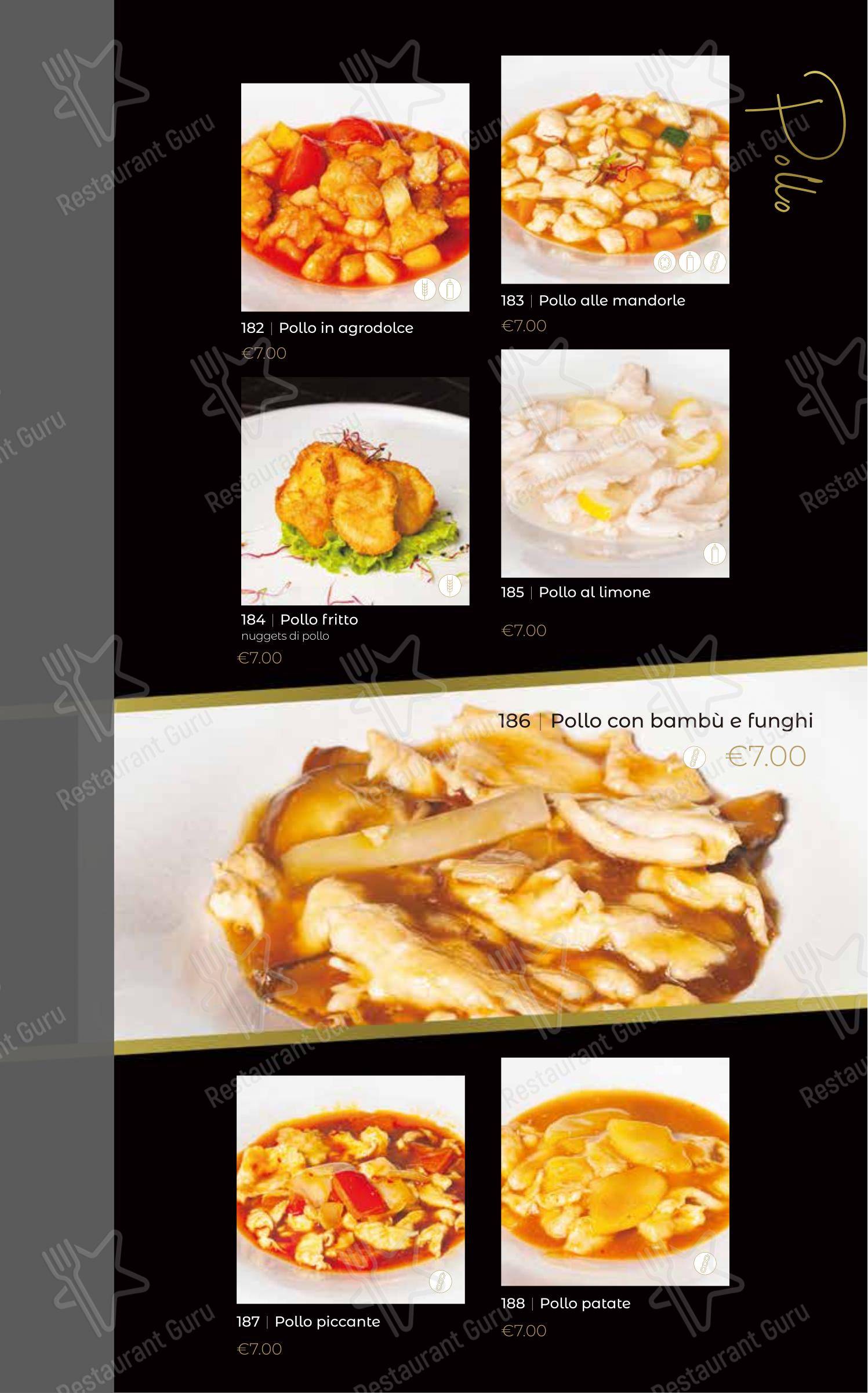 Menu di Oya Sushi Rovigo - Menu bar
