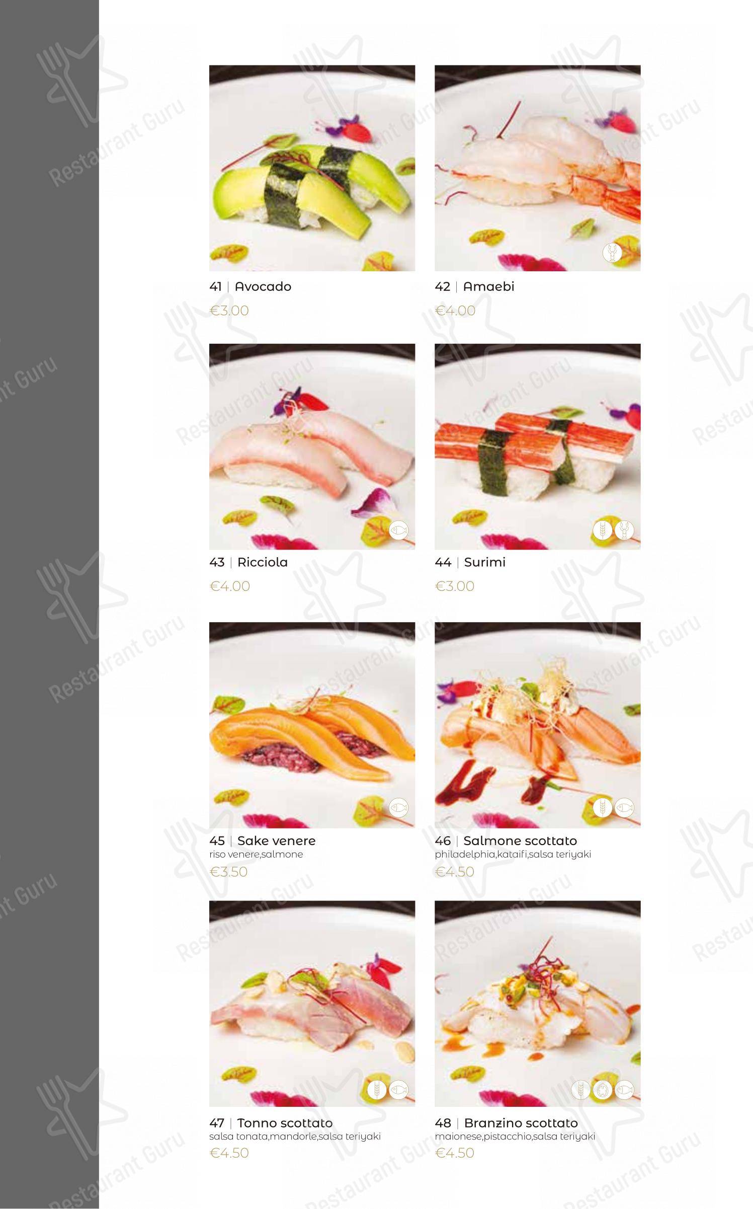Oya Sushi Rovigo in Rovigo - Menu bar