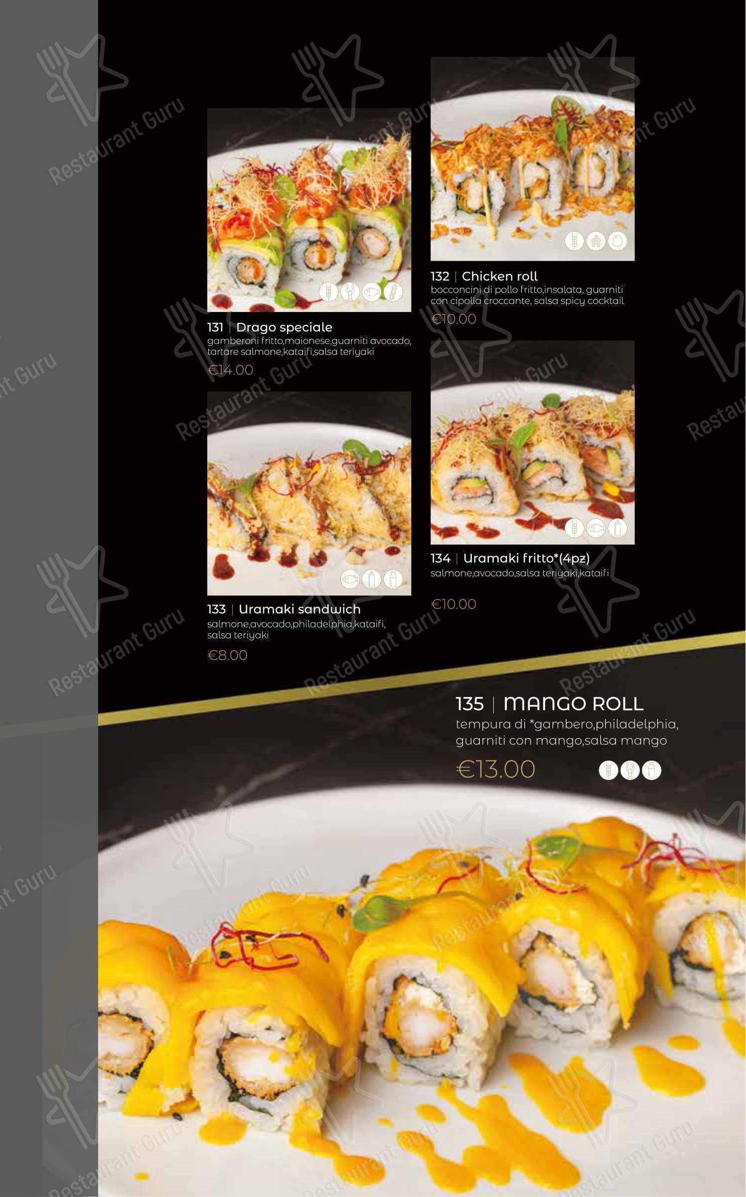 Oya Sushi Rovigo in Rovigo - Menu bar