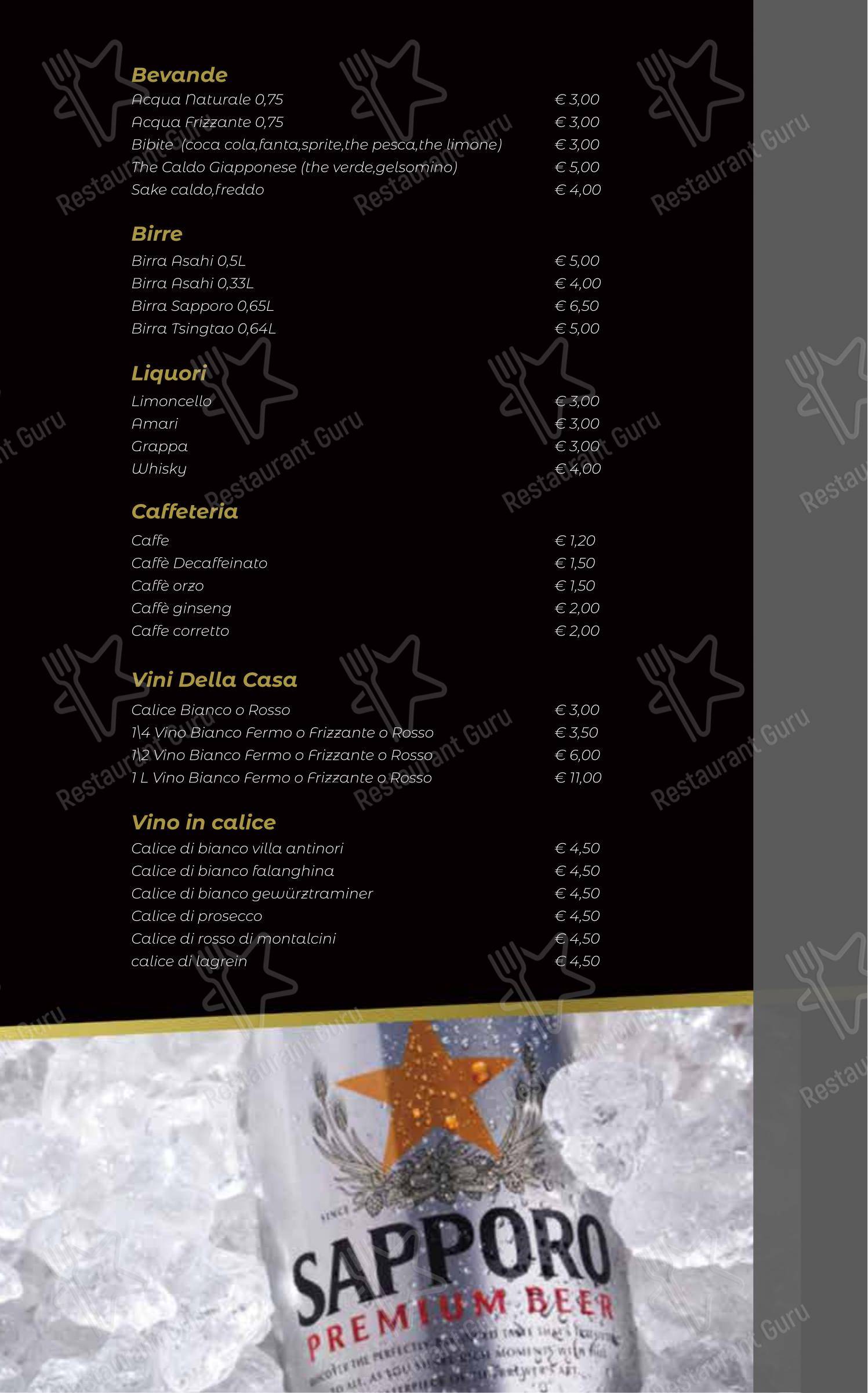 Menu di Oya Sushi Rovigo - Menu