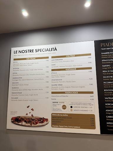 Menu di Piadina 4You 