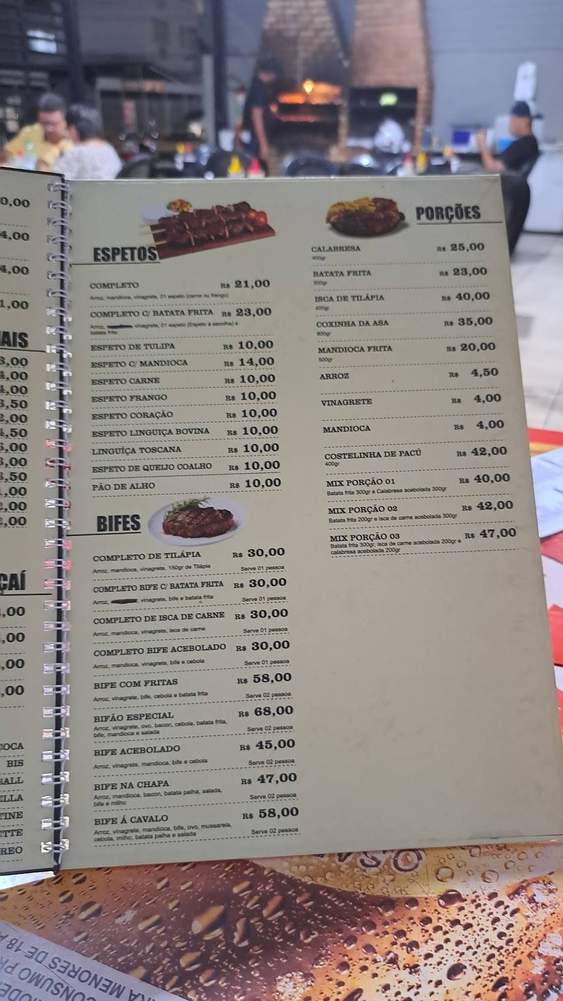 PIT - STOP ESPETOS & LANCHES cardápio