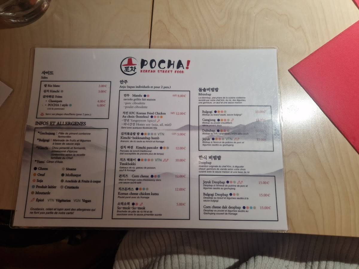 Menu de POCHA!