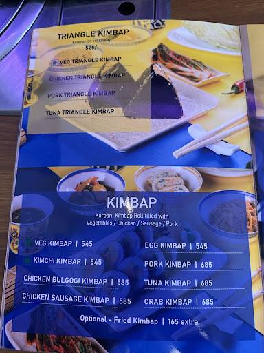 POP SEOUL menu