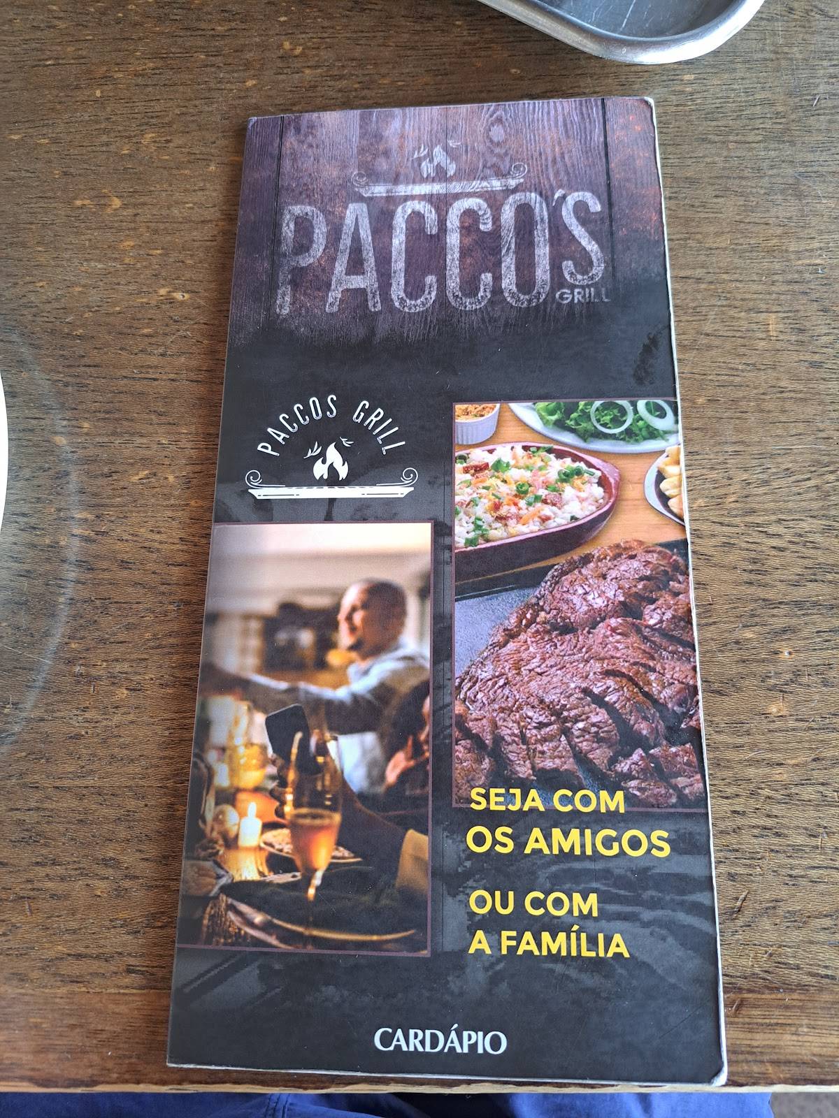 Pacco's cardápio