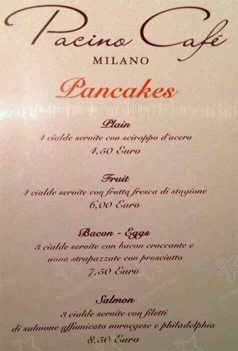 Menu di Pacino Cafè 