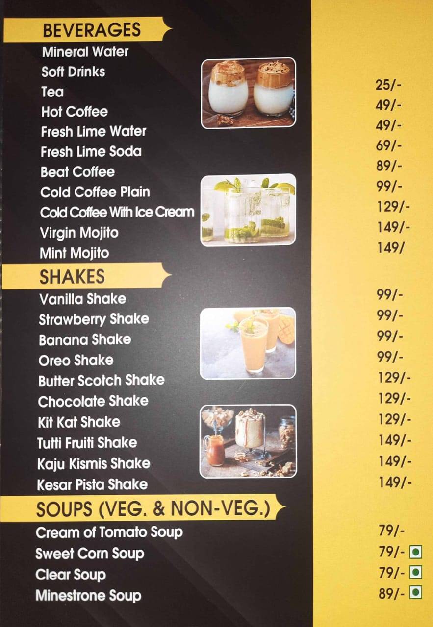 Pahadi Restaurant- Best Restaurant in Hisar menu