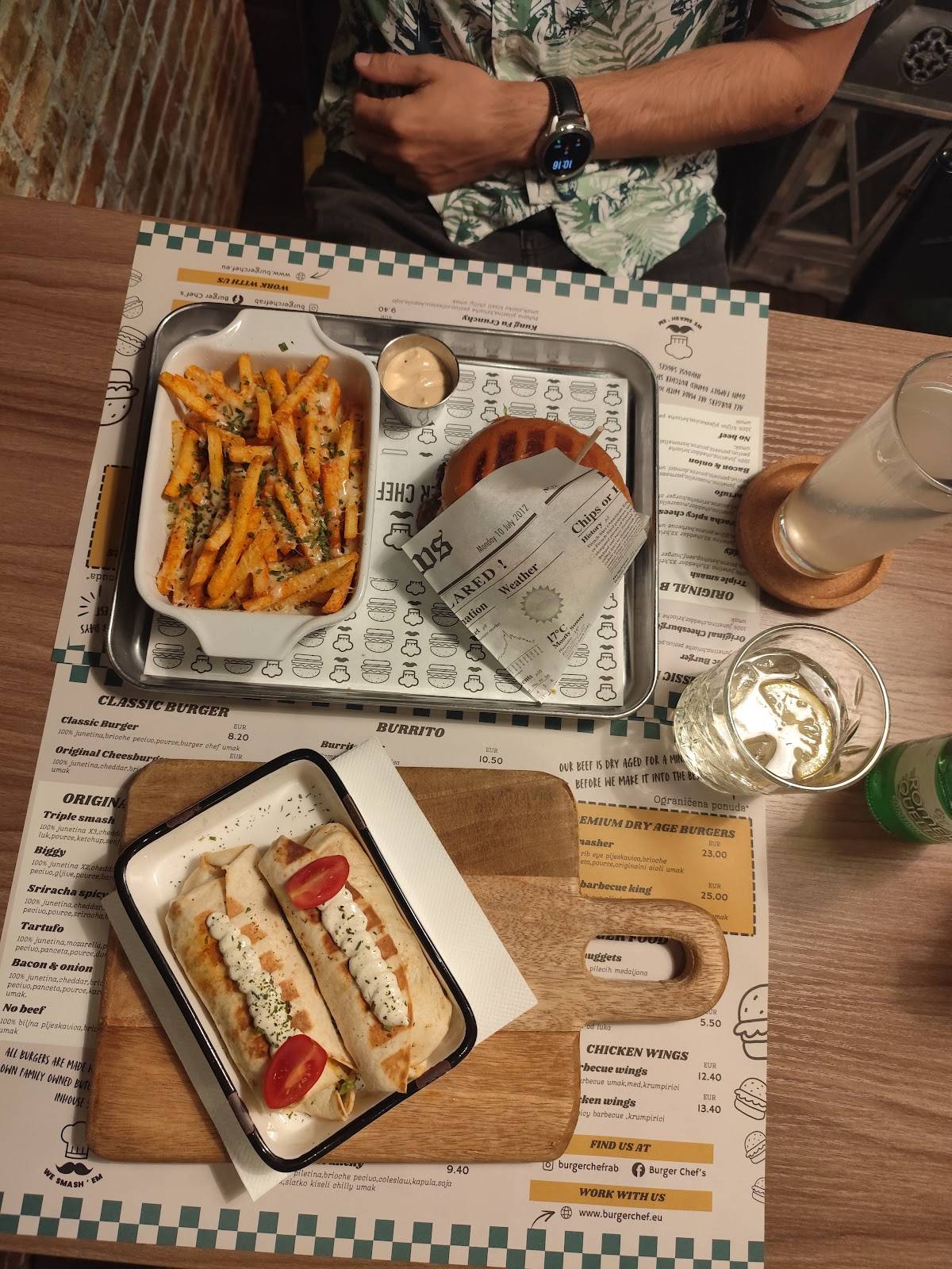 Menu di Burger Chef's 