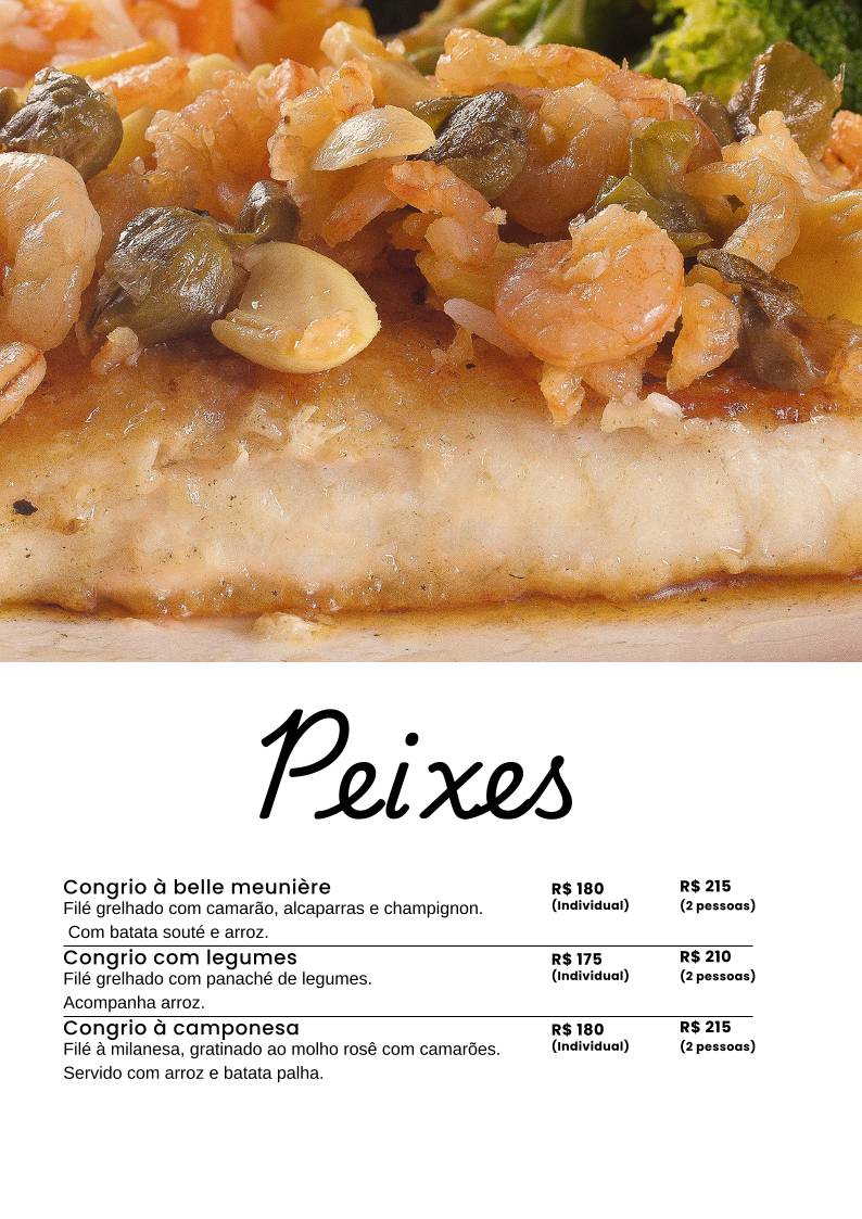 Palmarys Pizzaria e Restaurante cardápio