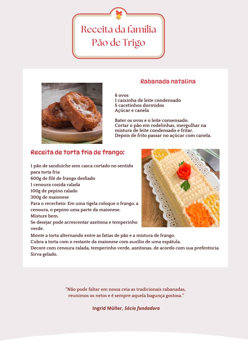 Pão de Trigo & Cia cardápio