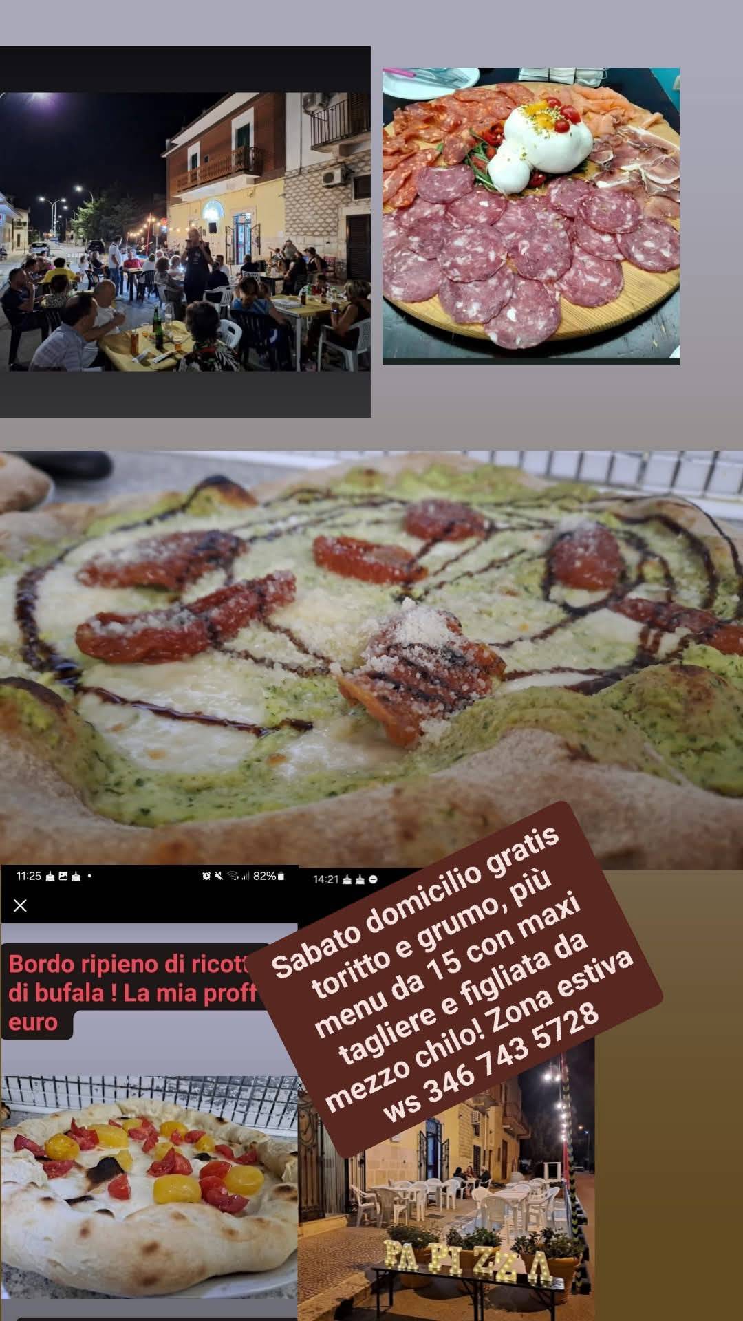 Menu de Papizza Pizzeria
