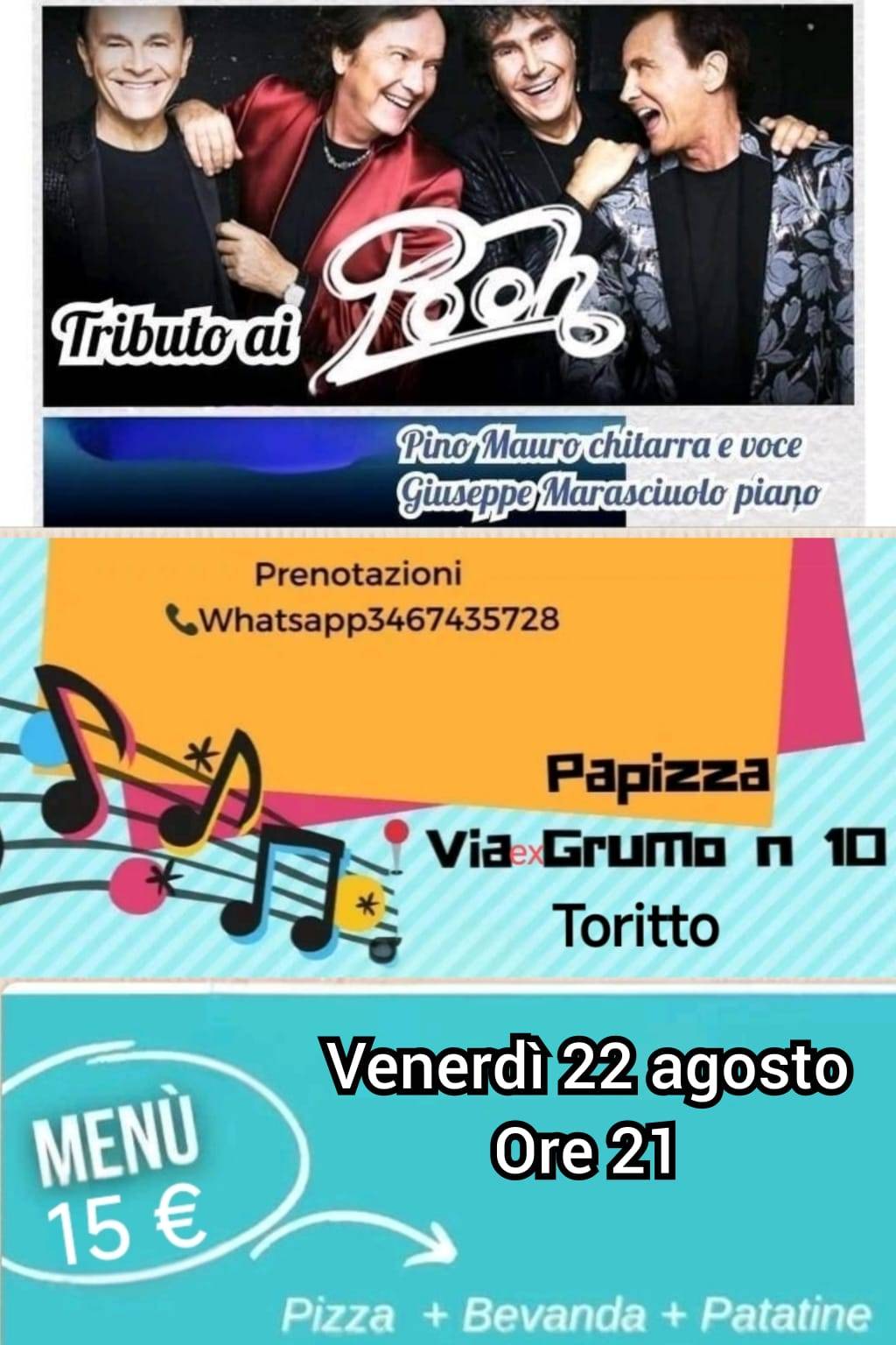 Menu de Papizza Pizzeria