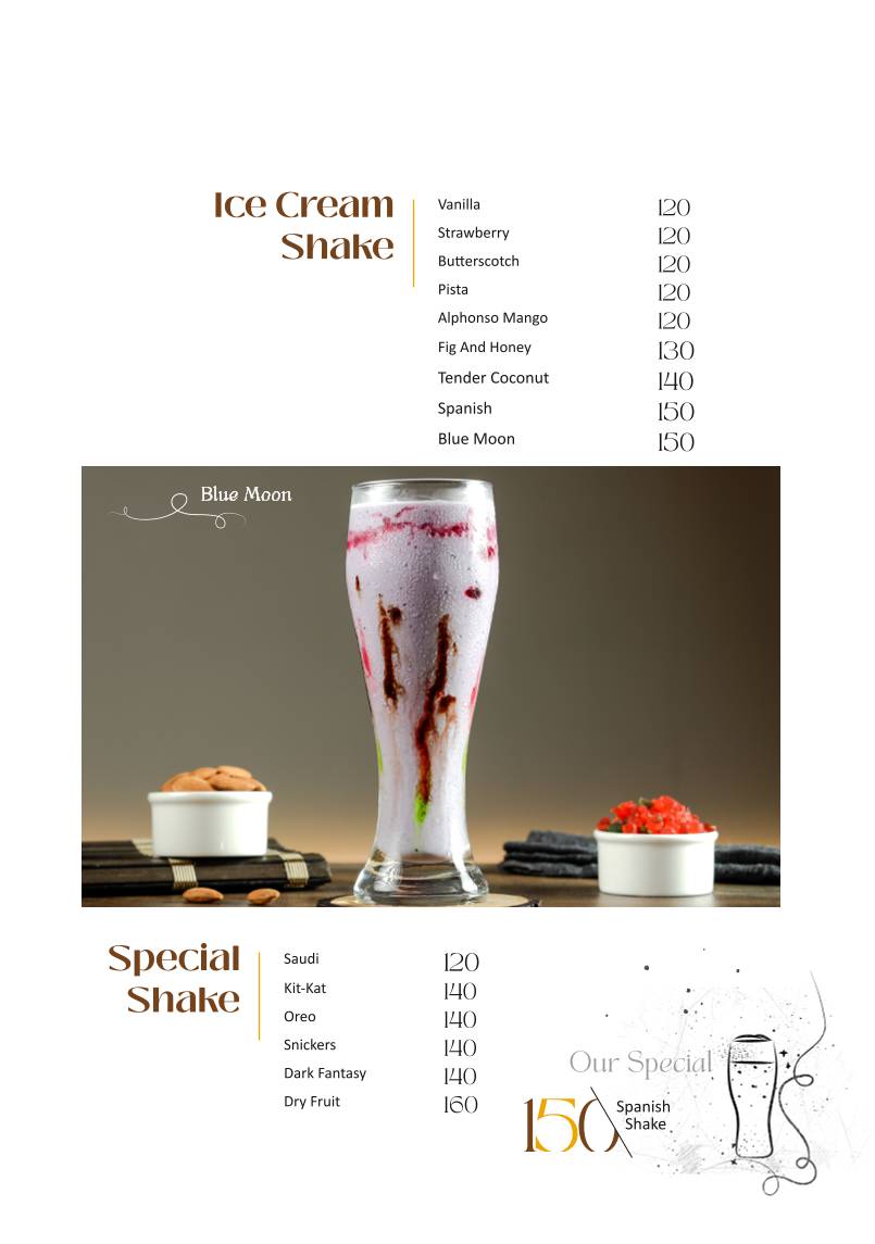 Pappaji Restaurant menu