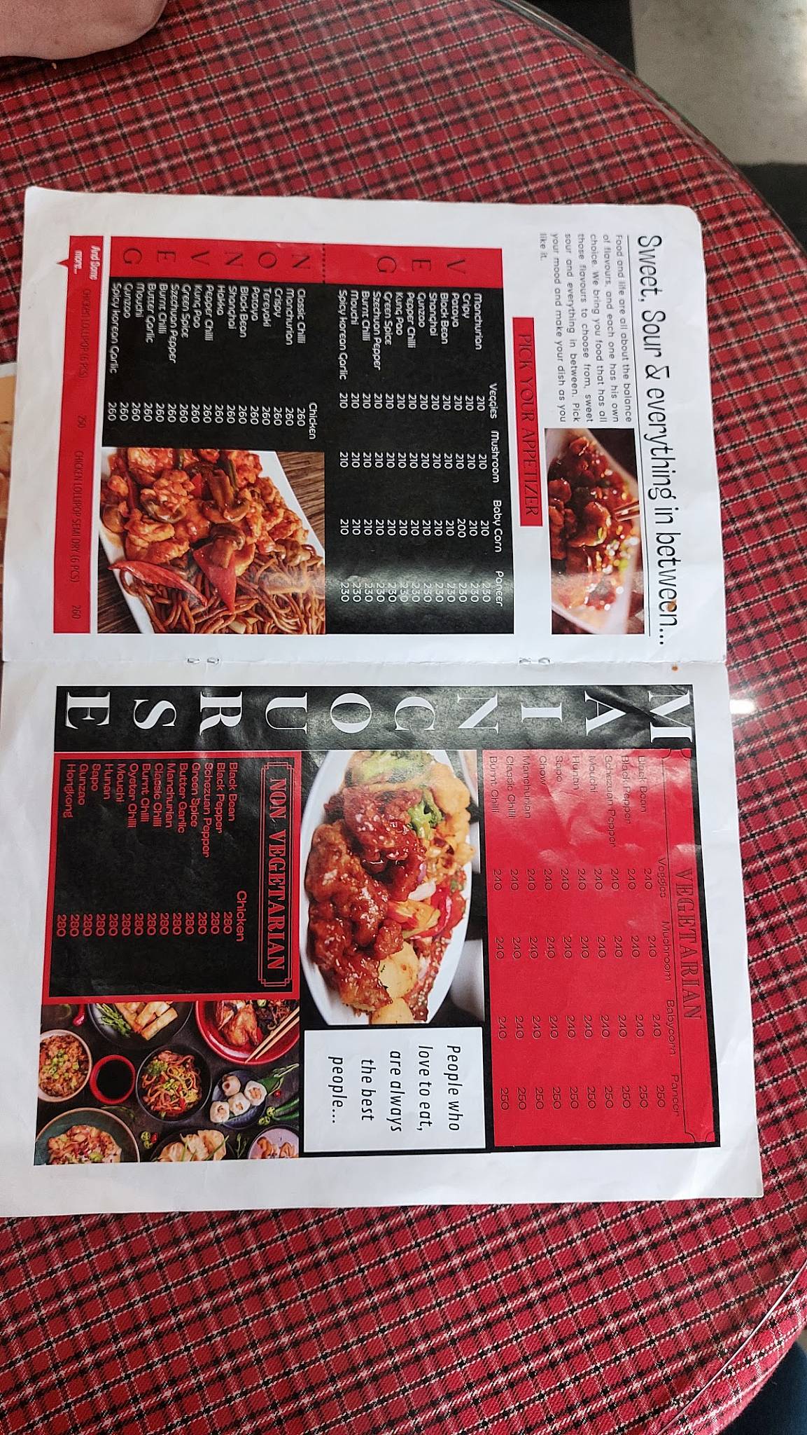 Paramount menu