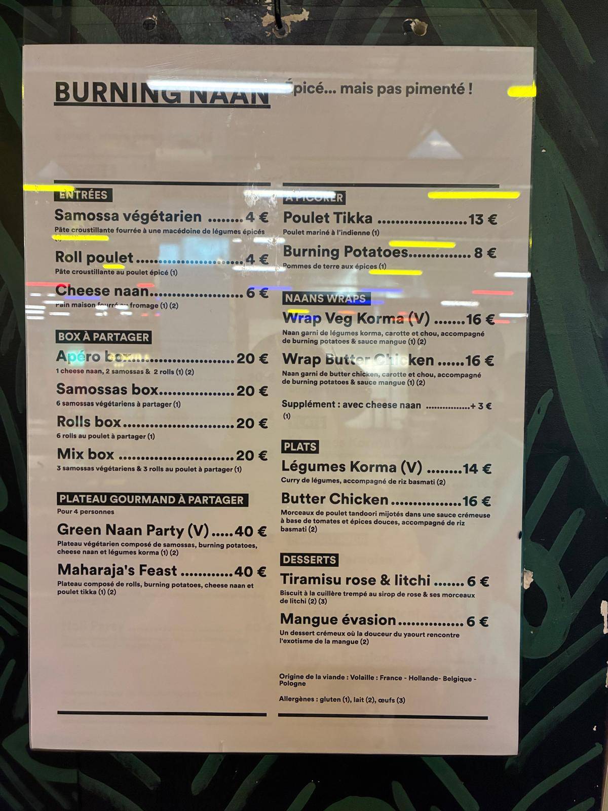Menu de Ground Control