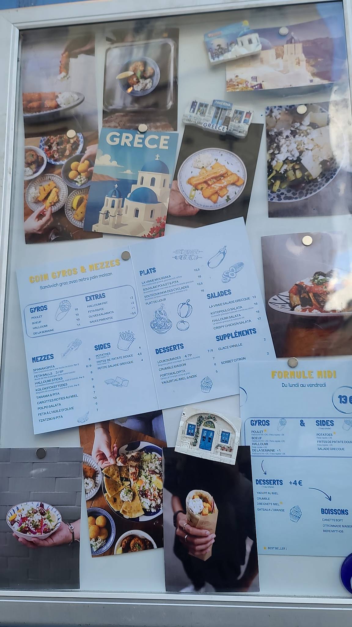 Menu de KALI Restaurant grec