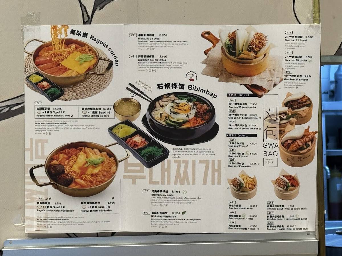 Menu de Shodaï Matcha Paris