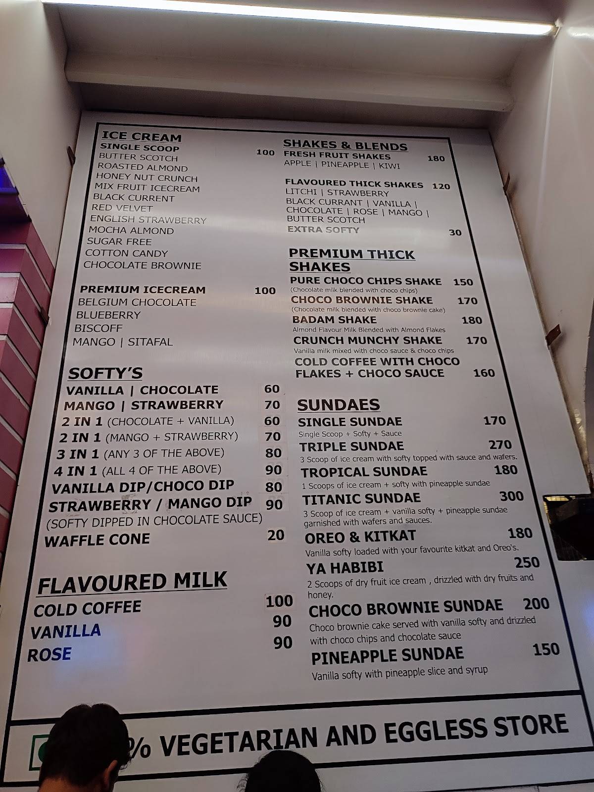 Pasteur Bakery menu