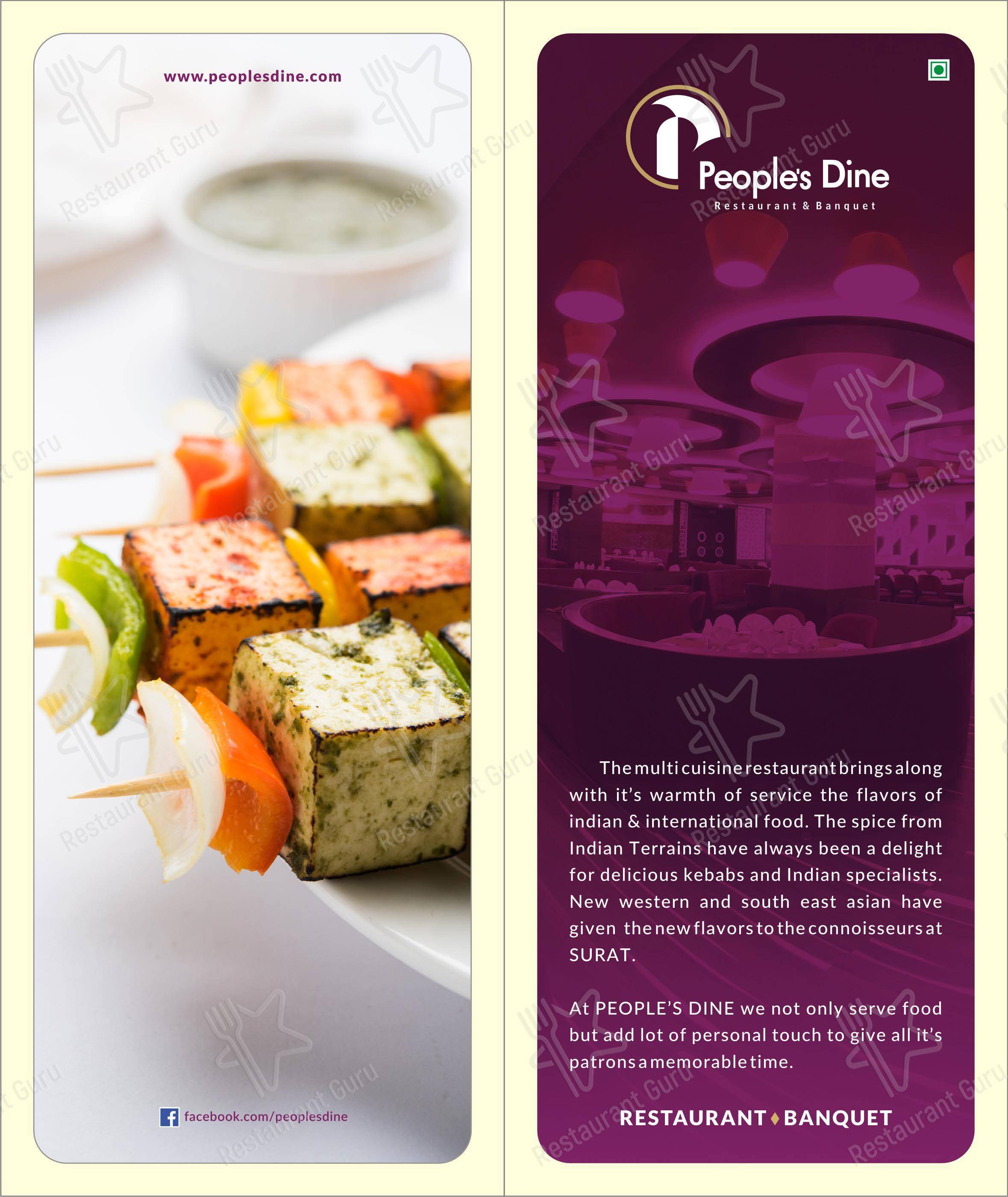 People's Dine in Surat - Menu
