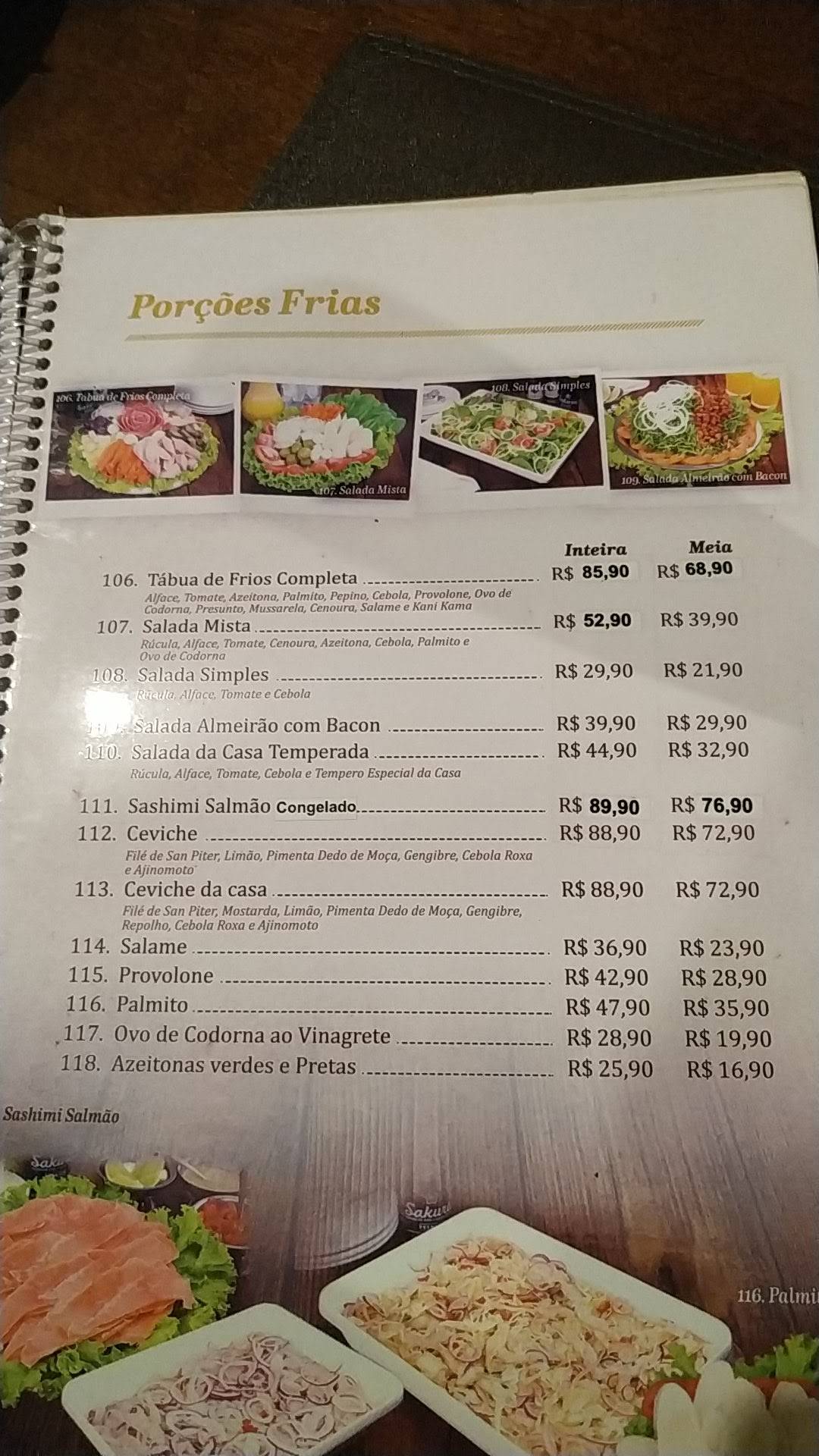 Picanha Irajá cardápio
