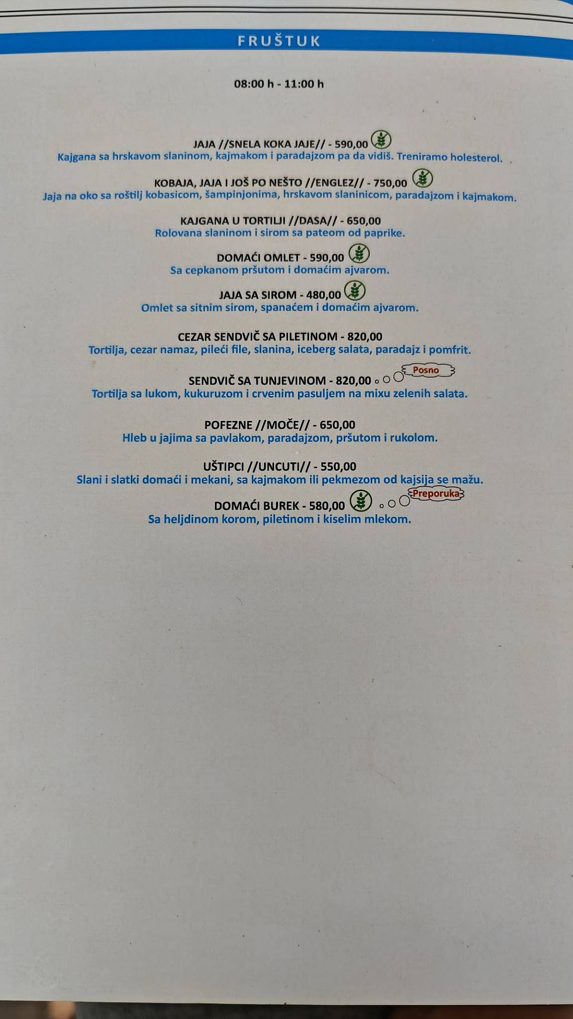 Menu de Piknik