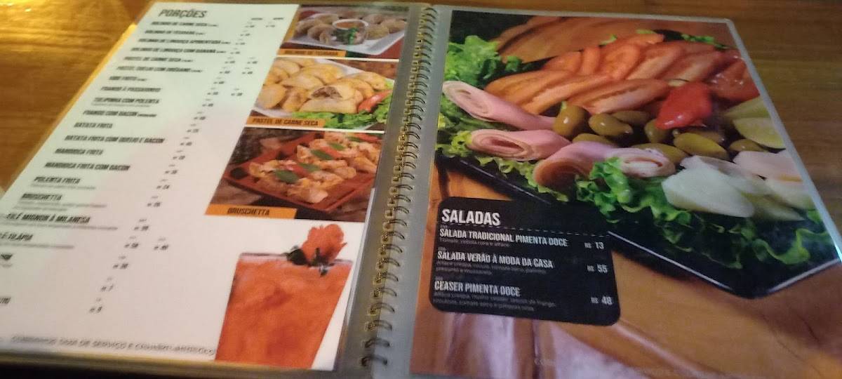 Pimenta Doce cardápio