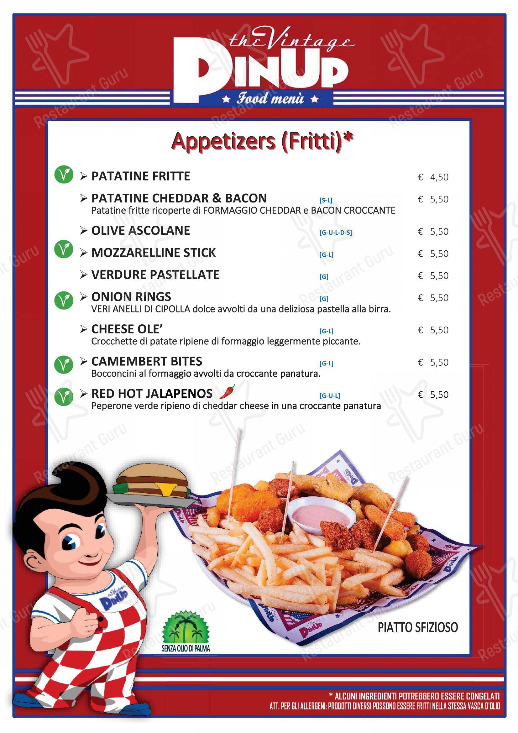 Menu di PinUp Pub - Menu