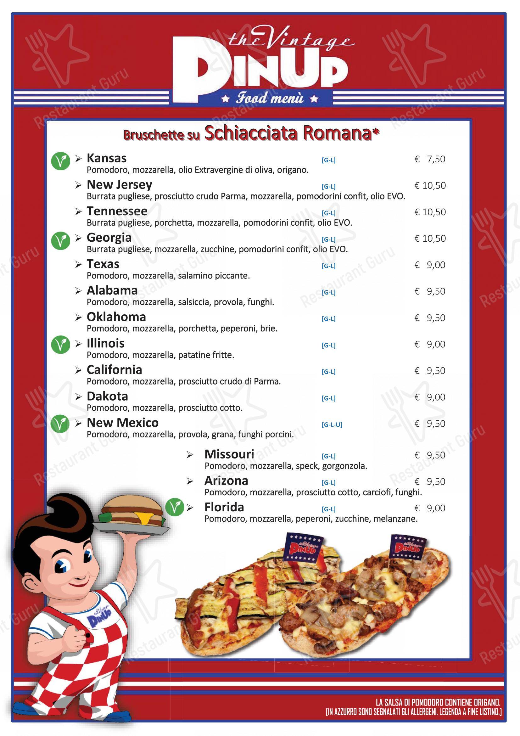 PinUp Pub in Volpago del Montello - Menu