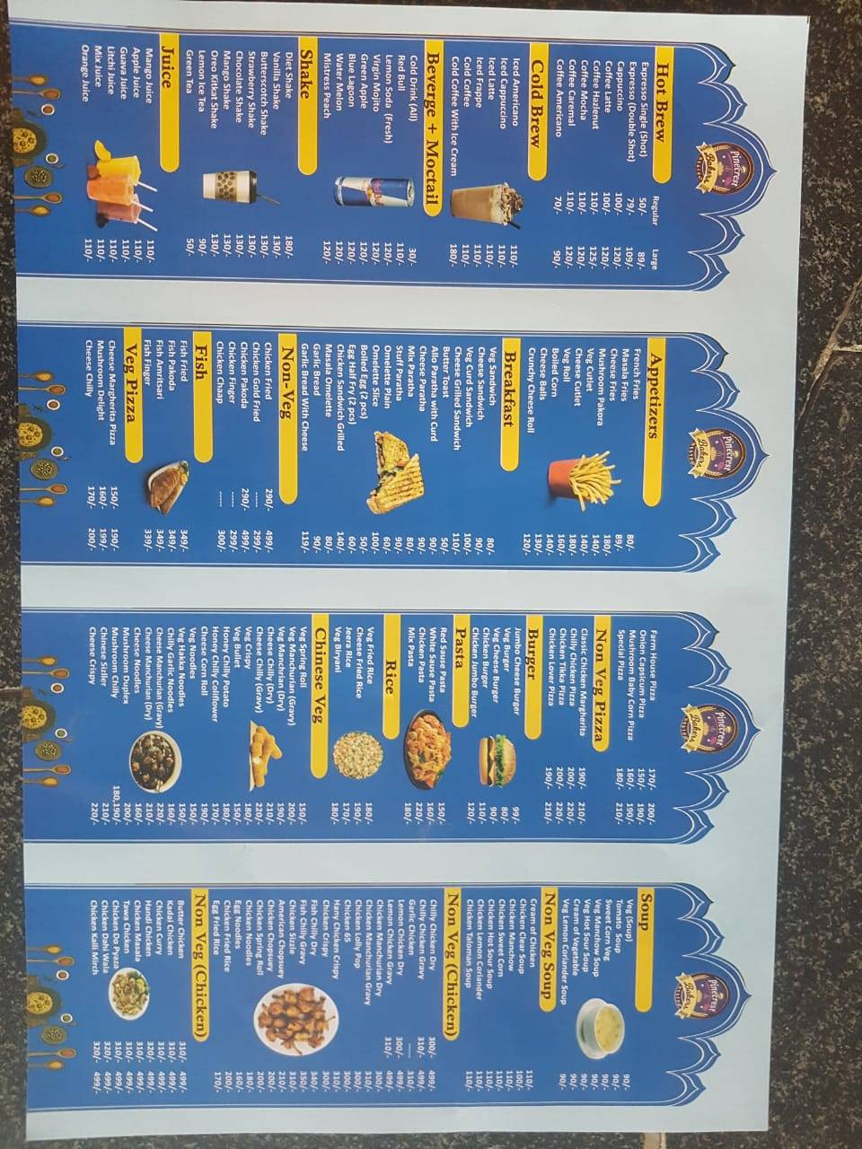 Pinecrest bakers menu