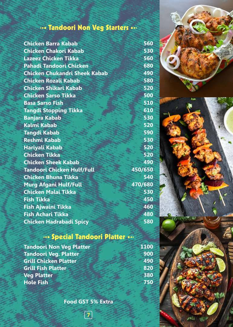 Pinkcafe Bar & Restaurant menu